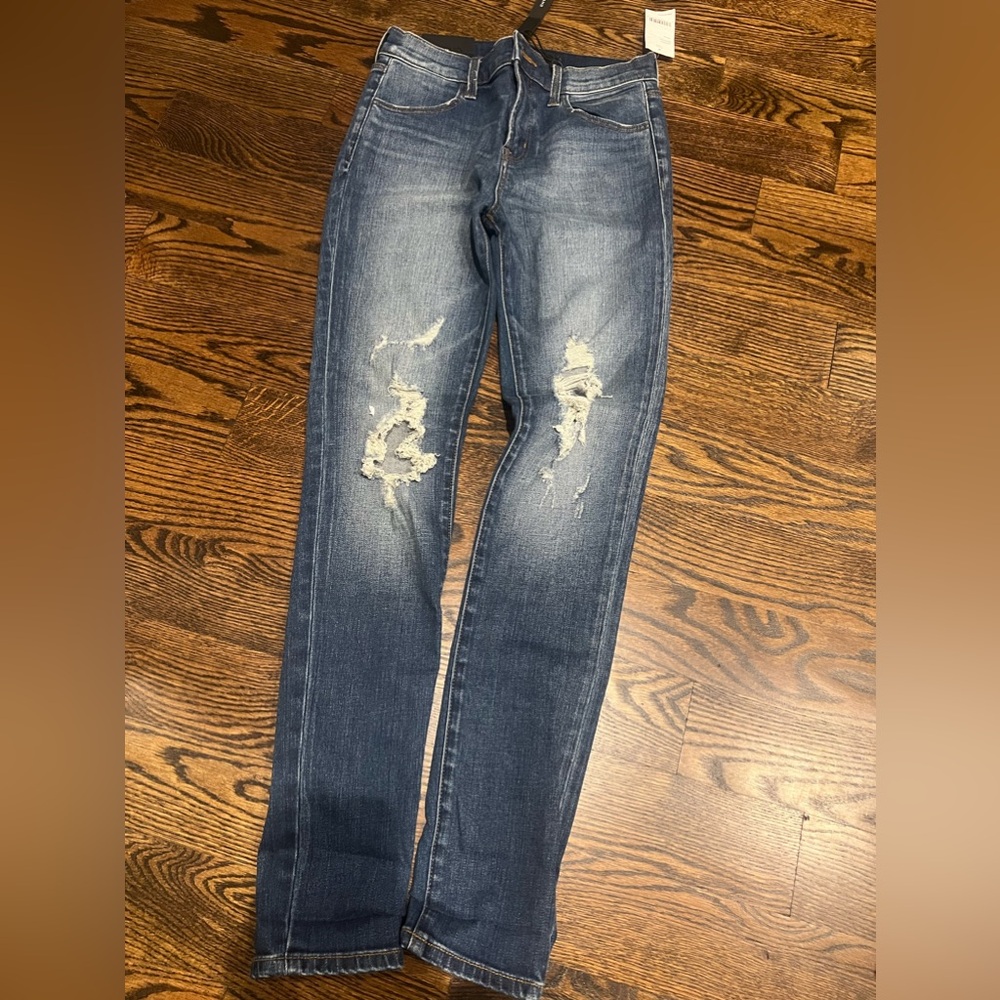 JBRAND new distressed blue denim